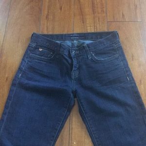 Hudson Straight Leg Dark Wash Jeans Size 0